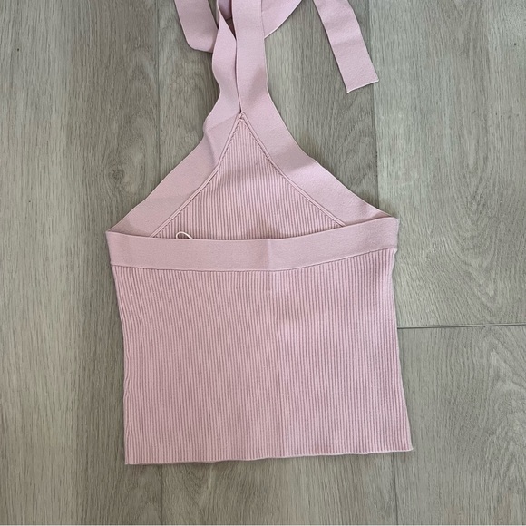 Aritzia Wilfred cayenne halter top pink NEW - Picture 2 of 4